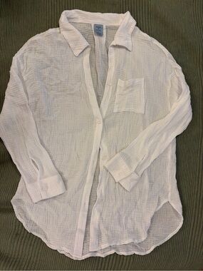 Women’s Shade & Shore Button-up Cover Up Shirtdress